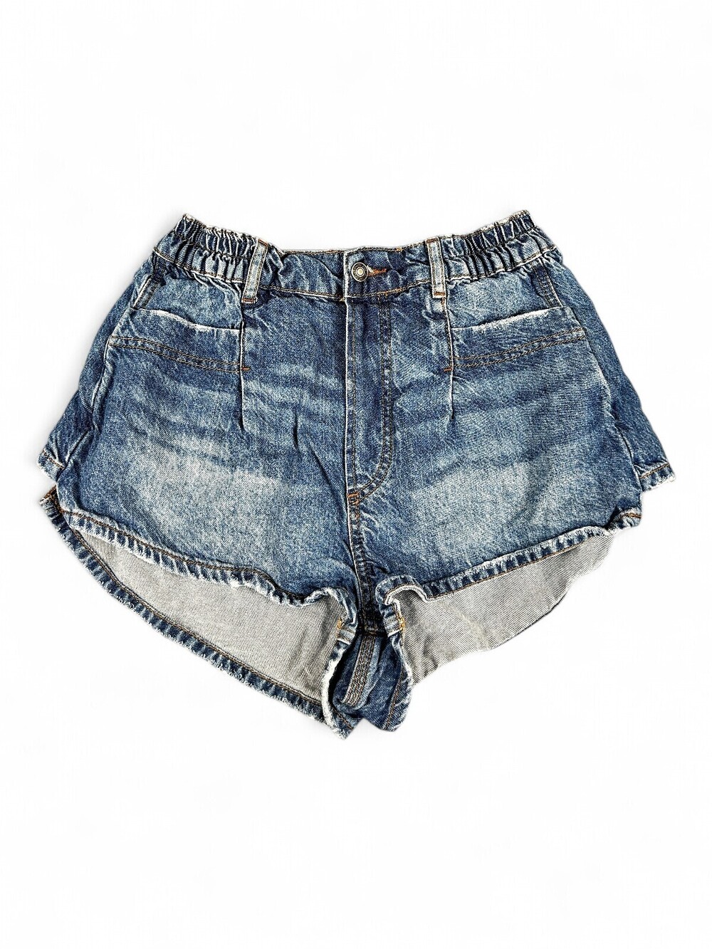 We The Free High-Rise Distressed Denim Shorts - Size M